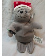 Coca-Cola COKE CUTE SEAL WITH SNOWFLAKE HAT 8&quot; Bean Bag STUFFED ANIMAL T... - $14.85