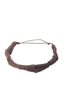 Boho Brown Braided Genuine Leather Wrap Bracelets Costume Jewelry - $14.55