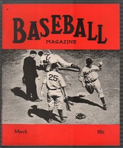 Baseball Magazine 3/1938-1st red cover-Grover Alexander-HOF-MLB-pix-info-FN - £91.36 GBP