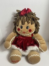 Dan Dee Collectors Choice Christmas Gingerbread Girl Plush Stuffed Doll 17" Cute - £16.67 GBP