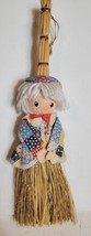 Asian Dusting Broom Fabric Doll 14&quot; Vintage VTG  - £10.83 GBP