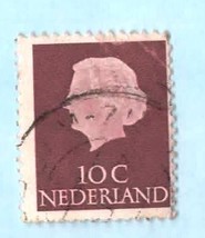 Netherlands (used postage stamp) 1953 10c Queen Juliana - Scott # 344 - $2.99