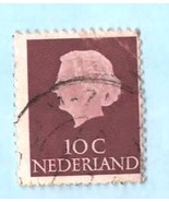 Netherlands (used postage stamp) 1953 10c Queen Juliana - Scott # 344 - £2.34 GBP