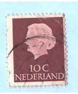 Netherlands (used postage stamp) 1953 10c Queen Juliana - Scott # 344 - $2.99