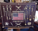 Rare Vintage Large Sailor&#39;s Nautical Knots on wood board  36” X 27” - $197.01