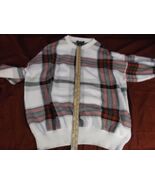 NAUTICA RED BLACK WHITE HOLIDAYS LONG SLEEVE PLAID PULLOVER CREWNECK SWE... - $337.48 MXN