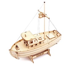3D Wooden Puzzle Sailboat Model Kit Assembly Toys Desk Decoration - £16.92 GBP