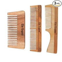 Neem Comb, Wooden Comb | Hair Growth, Hair fall, Dandruff Control Pack of 3 - £11.35 GBP