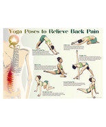 Yoga for Back Pain Poster A3 42x29cm BLPA3P55 Strength Relief Pose Photo... - £10.24 GBP