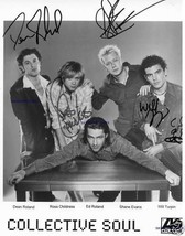 COLLECTIVE SOUL GROUP BAND SIGNED AUTOGRAPHED 8X10 RP PROMO PHOTO - £13.84 GBP