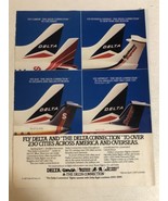 1987 Delta Airlines Vintage Print Ad pa7 - $7.91