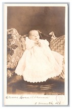 RPPC Adorable Baby Studio View Named Orma Leona Abrams Postcard R13 - £3.06 GBP