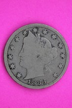 1883 No Cents V Liberty Nickel Guaranteed Authentic &amp; Genuine Coin Free ... - $281.14 MXN