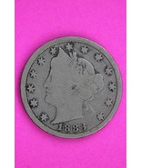 1883 No Cents V Liberty Nickel Guaranteed Authentic &amp; Genuine Coin Free ... - $14.99