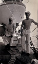 Vintage Negative; 2 Sailors On The Uss Wilmington;Circa 1912 - £27.93 GBP