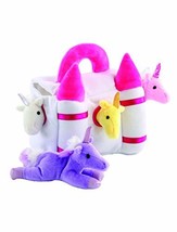 Plush Unicorn Castle Animal Sound Toys with Carrier | Plush Animal Toy Baby Gift - £16.07 GBP