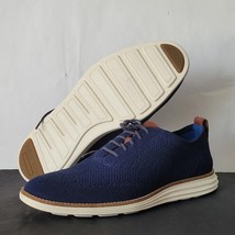 Cole Haan Shoes Model C27960 size 8.5 blue Wing Toe oxford sneakers lightweight - £107.39 GBP
