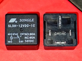 SLDH-12VDC-1C, 12VDC Automotive Relay With Pcb Soldering Pins, Songle Brand New! - $6.50