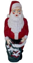 Vintage Lighted Santa Claus Christmas Blow Mold 1968 Empire 46” - £164.36 GBP