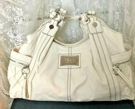 Relic Women&#39;s Off White Gigantic Shoulder Bag Satchell 8.5&quot; x 15&quot; x 4.5&quot; - £21.88 GBP