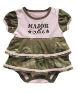 Multicam Baby Girls Major Cutie Embroidered Ruffle Dress: Adorable Camo ... - £27.06 GBP