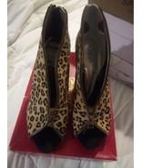 CARLOS SANTANA Veruca Leopard Cheetah High Heels Pumps Sz  10 - $14.40