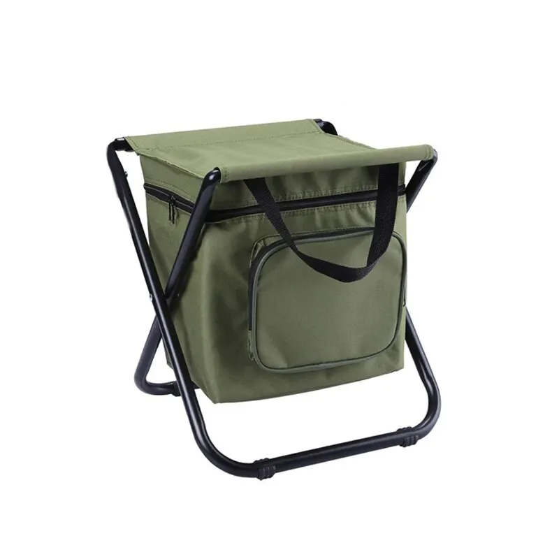 Foldable Fishing Chair Multifunctional Outdoor Stool With 10L Insulation Bag - £19.57 GBP
