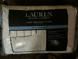 Ralph Lauren Medium Density Jumbo Standard/Queen Pillows, Fresh Sets Of 2, 20x28 - £37.89 GBP