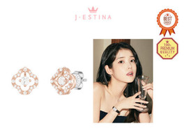 J.Estina [Iu Pick] J.Fenella Earrings (JJTEQ2BF042SR000) Korean Jewelry - £153.77 GBP