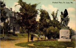 Portland Place St. Louis MO Postcard PC193 - £7.98 GBP