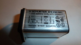 NEW 1PC SCHURTER KFB4302.5001 LINE FILTER SWITCH 1A 250VAC POWER ENTRY C... - $27.00