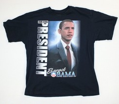 Vintage Barack Obama Our 44th President Black T Shirt Adult XL - £18.85 GBP