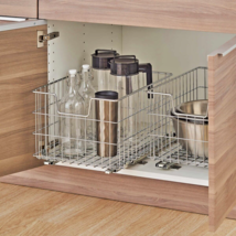 Under The Sink Organizer Undersink Organiser Storage Shelf Kitchen Cabinet Tray - £68.40 GBP