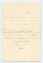 Wedding Invitation Charleston Maine June 25, 1894 Walter Frank Foss Hattie May - £21.92 GBP