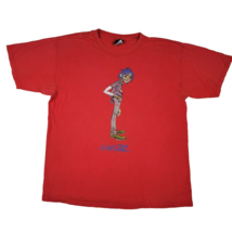 Vintage 2000&#39;s Gorillaz Mens Large Red T Shirt 2-D Damon Albarn Deltron 3030 Y2K - £132.63 GBP