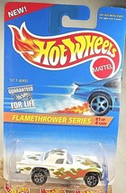 1996 Hot Wheels #384 Flamethrower Series 1/4 &#39;57 T-BIRD White Brown Tampo w/7 Sp - £6.92 GBP