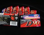Lot of 7 NOS Still Wrapped TDK D90 High Output IECI/TYPE I Cassette Tape - $34.48