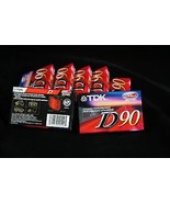 Lot of 7 NOS Still Wrapped TDK D90 High Output IECI/TYPE I Cassette Tape - £26.97 GBP