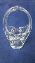 Vintage Crystal Murano Italy Glass Basket Ashtray Brand Creazioni Silves... - $27.72