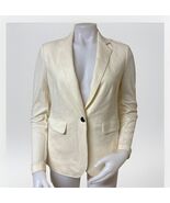 Rag Bone Jacket Womens Sz 2 Ivory Wool Knit Club Blazer Single Breasted ... - €57,68 EUR