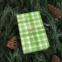 Green and White Gift Wrap Paper, Eco-Friendly - $12.00