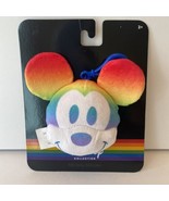 Disney Mickey Mouse Rainbow Pride Collection Keychain Bag Clip-On - £8.17 GBP