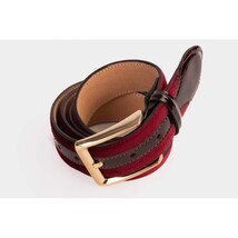 The Pontalto Burgundy Leather Belt image 7