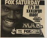 Mad Tv Print Ad Vintage Shaquille O’Neal TPA2 - $5.93