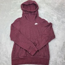 Womens Nike Pull Over Hoodie Size XS Thick Maroon G9 - $23.71