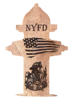 Personalized Firefighter Wood Wall Sign Gift for Firefighter Wall Decor - £11.21 GBP