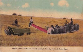 International Harvester IH United States Wheat Header Postcard E16 - $9.99