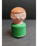 Vintage 1960&#39;s Mascon Toy Lil Nuffins Little Girl Green Dress Plastic Bl... - $261.77 MXN