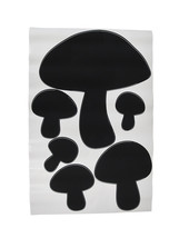 Zeckos Children`s Chalkals Mushrooms Chalkboard Wall Decals - £16.49 GBP