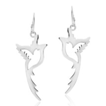 Surrounded by Beauty Tropical Bird Parrot Sterling Silver Dangle Earrings - £13.91 GBP